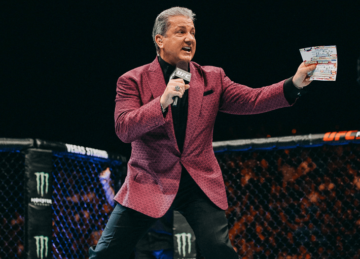 UFC 221, Bruce Buffer in King & Bay