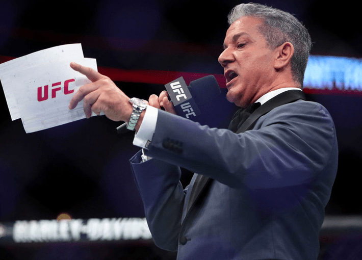 UFC 215, Bruce Buffer in King & Bay