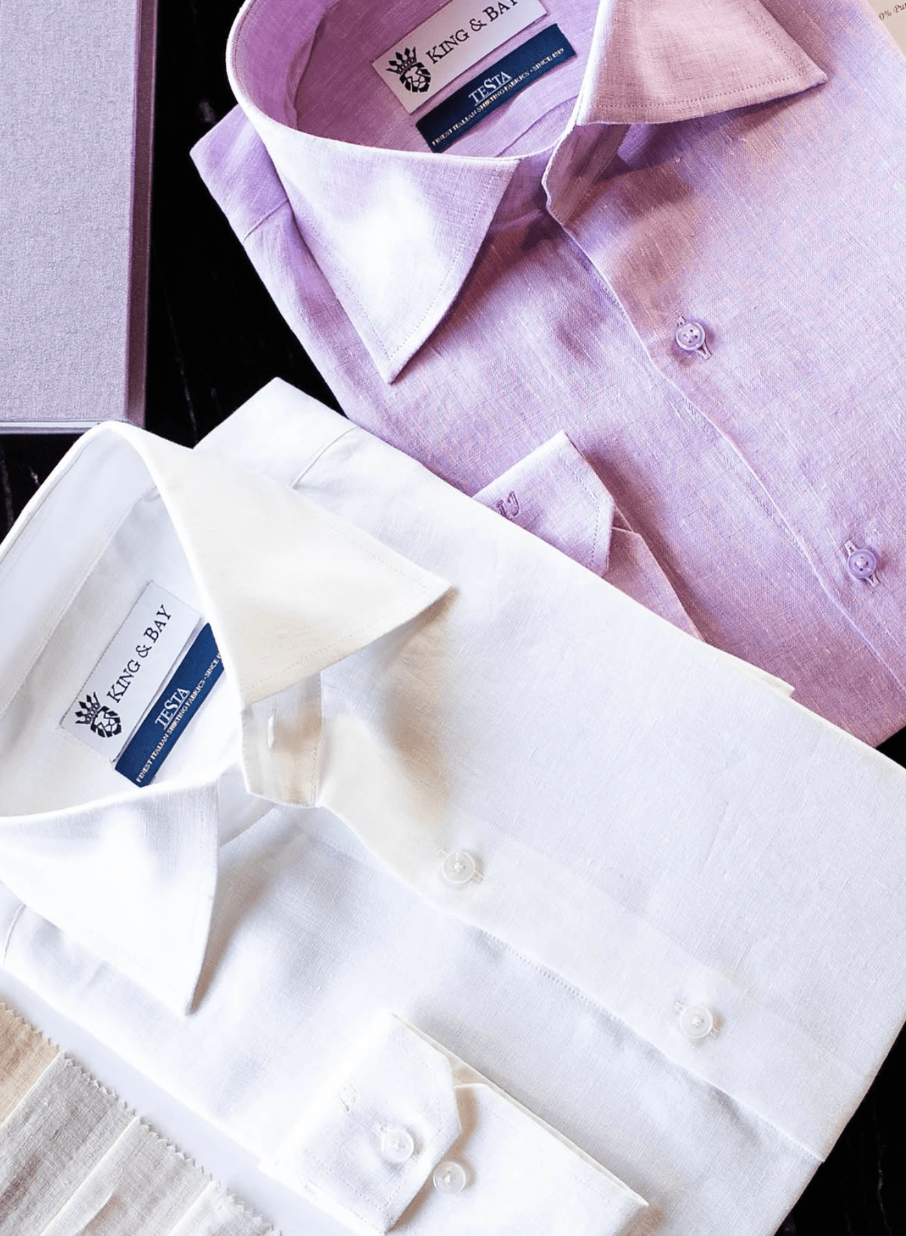 Men's Linen Shirts: The Ultimate Summer Style Essential, King & Bay Bespoke Solutions, Toronto, Canada