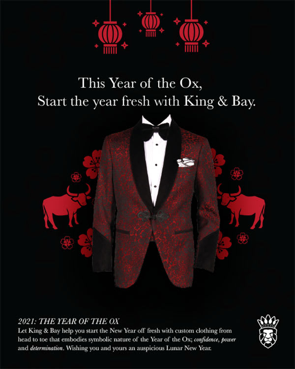 Celebrate Chinese New Year with Custom Mens Clothing from King & Bay