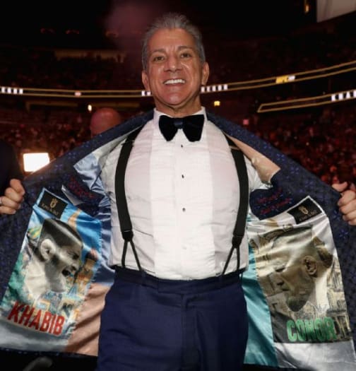 UFC's Bruce Buffer is a well-dressed legend in his King & Bay custom smoking jacket