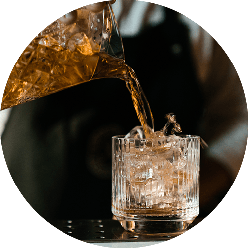 Pour over ice