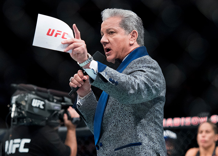 UFC 205, Bruce Buffer in King & Bay