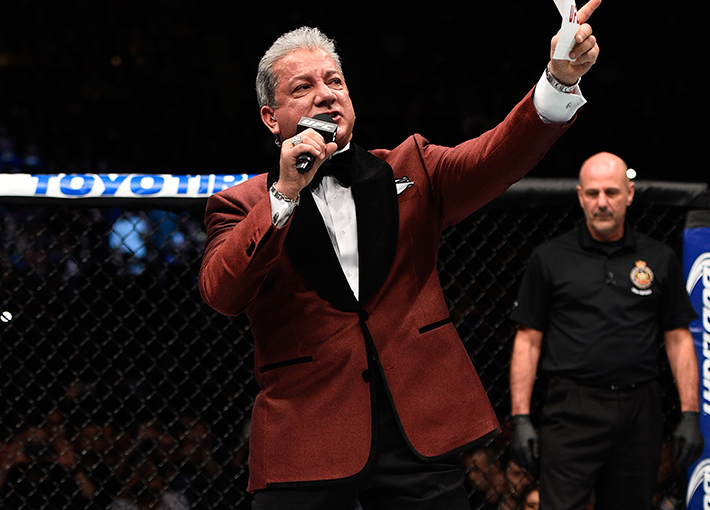 UFC 215, Bruce Buffer in King & Bay