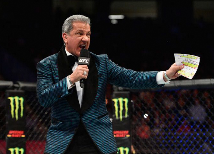 UFC 209, Bruce Buffer in King & Bay