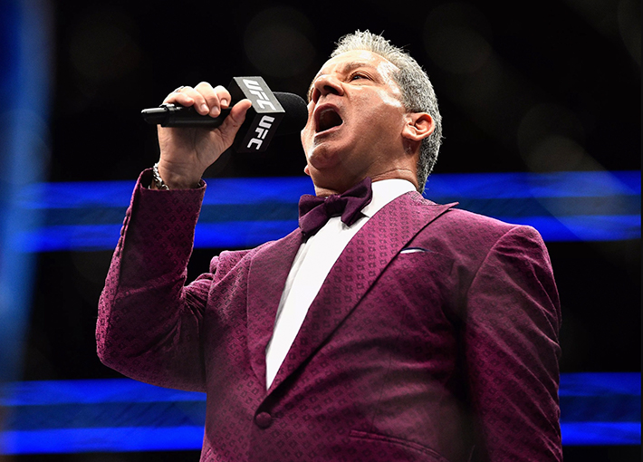 UFC 213, Bruce Buffer in King & Bay