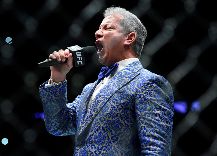 UFC 220, Bruce Buffer in King & Bay