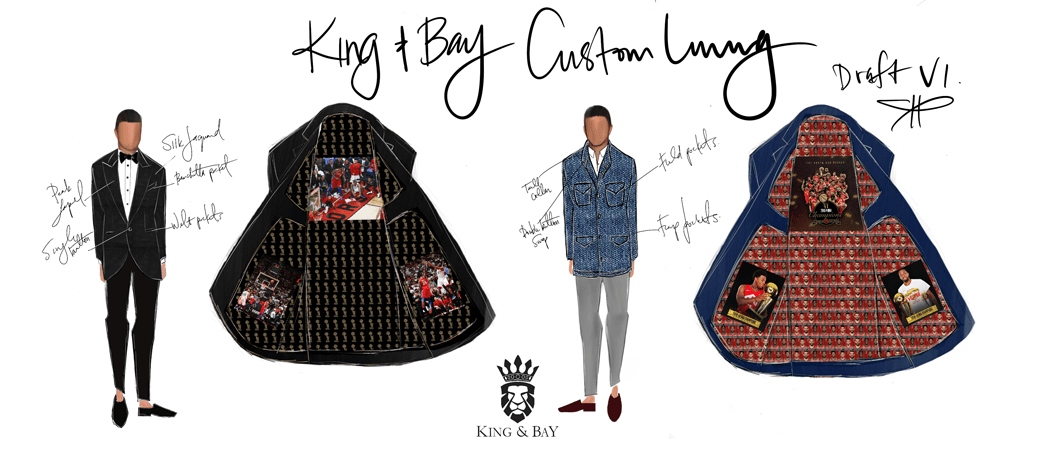 Custom Toronto Raptors Jacket Lining From King & Bay 